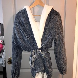 Denim Jacket with fur inside